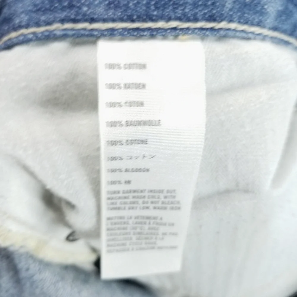 Hollister Shorts Womens 9 Blue Distressed Cut Off Cuffed 5